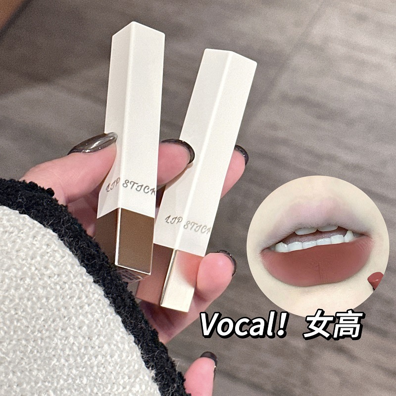 BLACK NANA Velvet Mist Lipstick Matte Mist Lipstick Velvet Lipstick no es fácil de manchar con tazas de maquillaje.