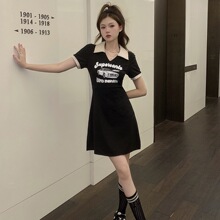 POLO�B��ȹŮ����2025�ļ��¿�΢�ִ�aӡ��T��ȹ��