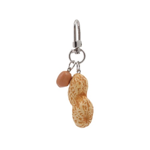 1:1 simulated peanut keychain, peanut bag, portable pendant, PVC nut craft props