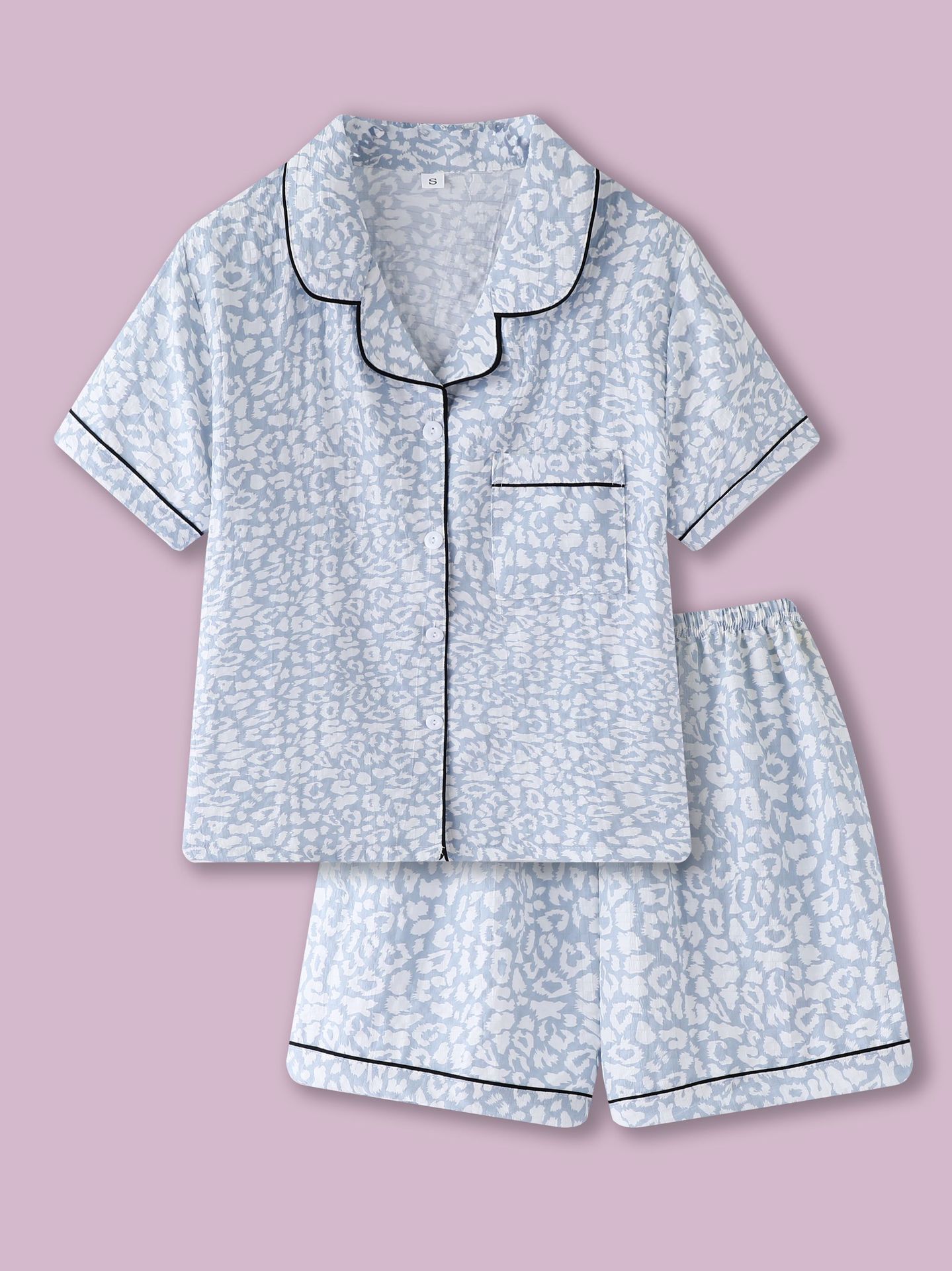 ZF-클라우드 쇼트 턴 커버-화이트 블루