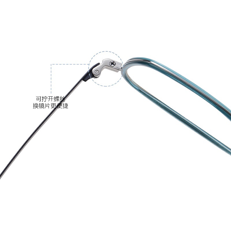 Fabricante de nueva placa gafas marco r2319 Shenzhen IP chapado puro titanio miopía gafas moda cuadrado llano gafas