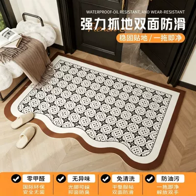 Universal Foot Pad — vintage-style, unique-shaped doormat wholesale - guxing-horizontal-version-no-wash-thickened-one-pull-clean-double-sided-anti-slip-for-custom-sizes-please-contact-customer-service