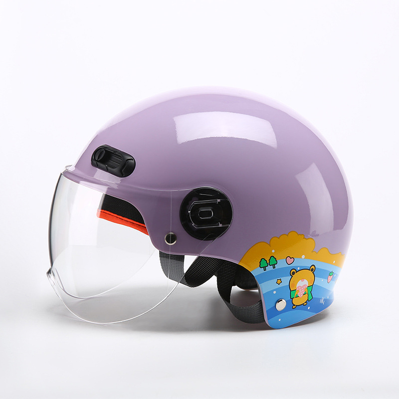 Motorcycle Helmet for Boys and Girls, Electric Vehicle Helmet
