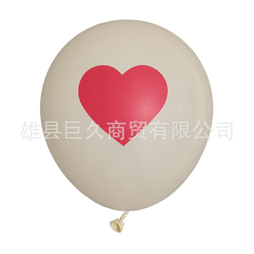 12-inch love balloon 2.8g thickened Chinese Valentine's Day proposal confession decoration decoration round latex balloon