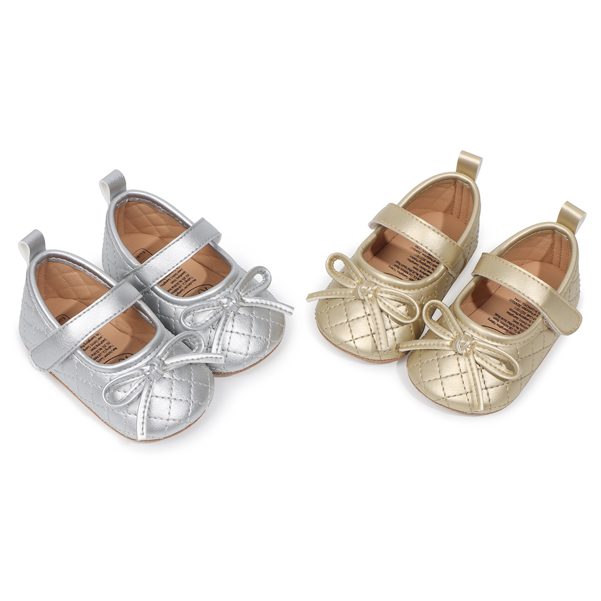 Spring and Autumn Newborn Baby Princess Shoes 0-1 Years Old Soft Sole Toddler Shoes Bow Rubber Sole Baby Girl Breathable Shoes