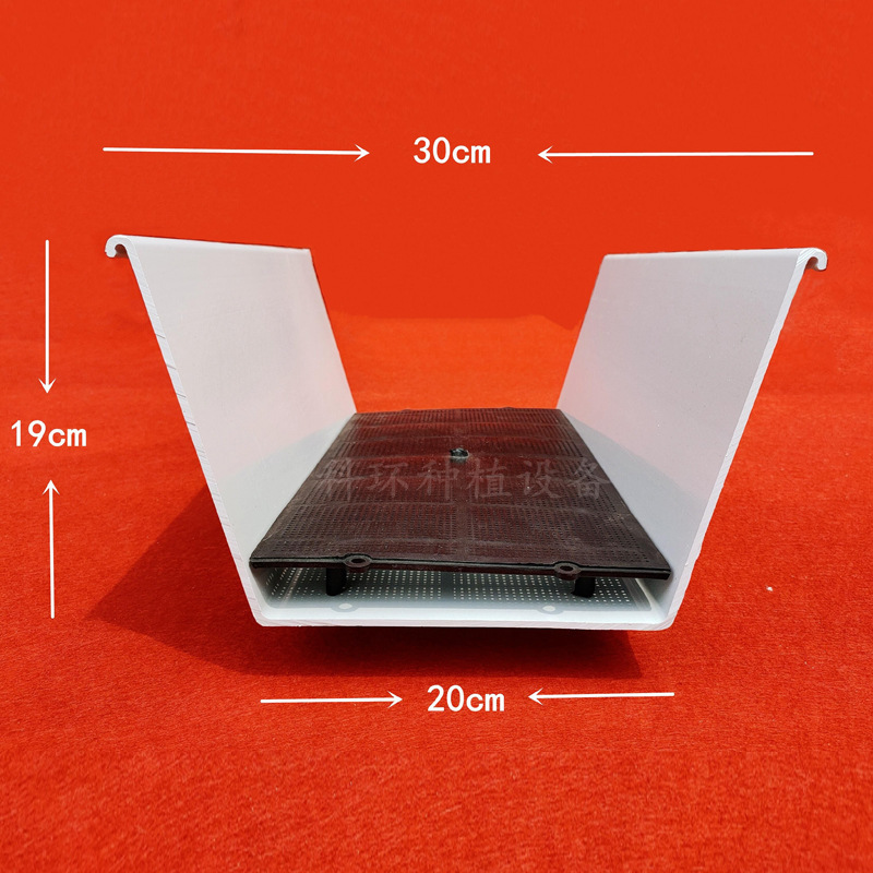 Strawberry Stereo Planting Trough Greenhouse PVC Soilless Cultivation Strawberry Plastic Trough Vegetable Soilless Cultivation Planting Trough