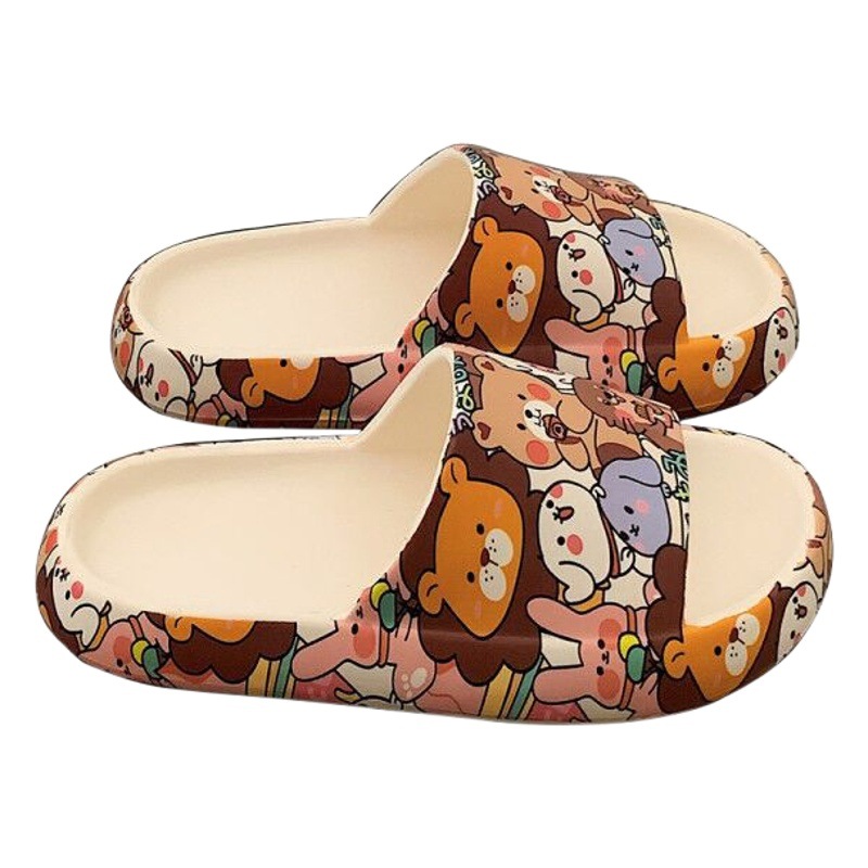 Moda de verano de las mujeres estilo coreano japonés Hong Kong estilo sandalias interior hogar desgaste al aire libre slip-on sandalias de suela gruesa