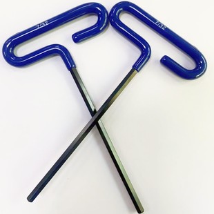 Manufacturers produce and sell medium and high carbon steel hardened and quenched T-wrench hand tools with plastic handles 7/32*95*175