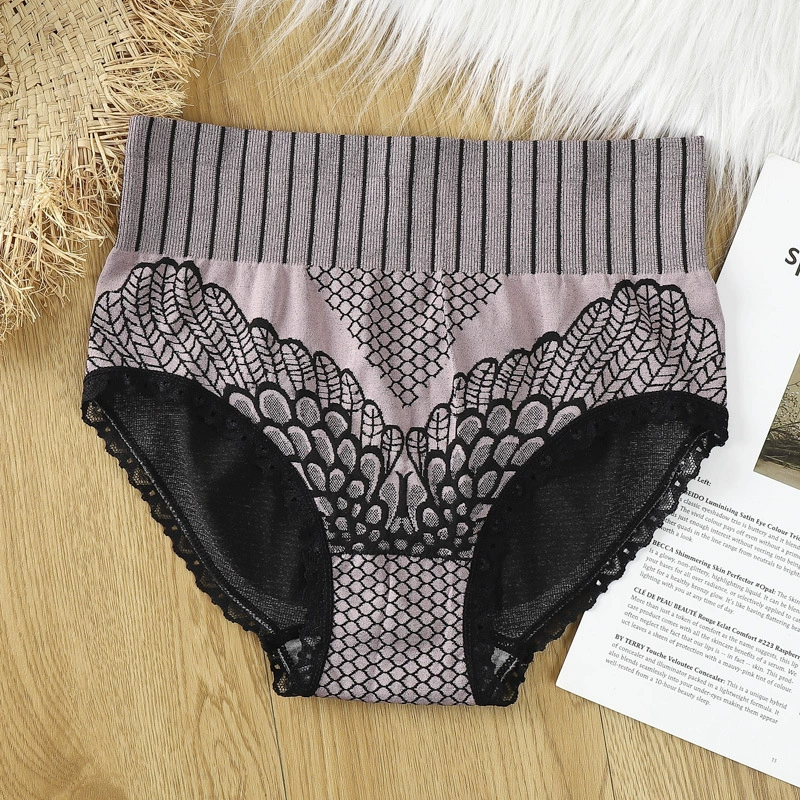雅佳美 Trousers, lace waist belt, underwear for hips shape correction, high waist, plus size