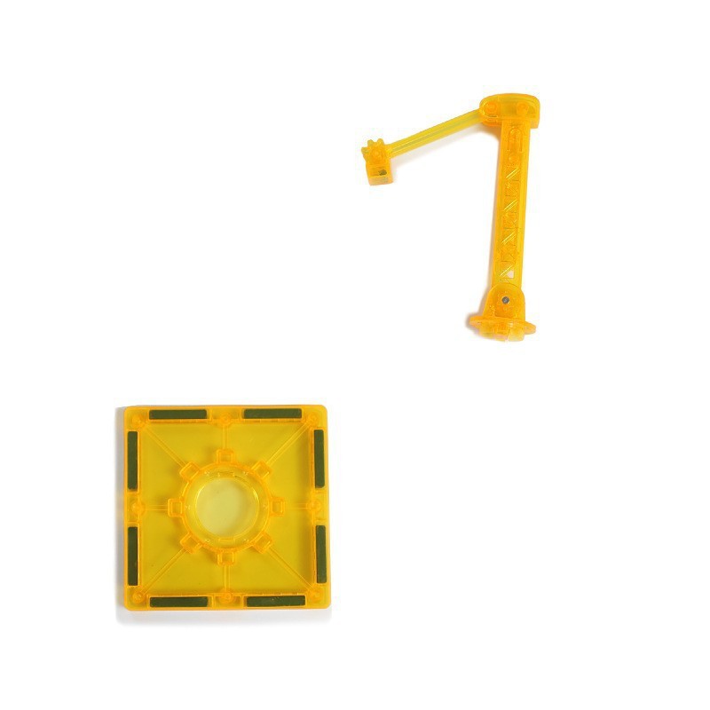 Cara de diamante 7.5CM ventana magnética de color a granel bloques de construcción de niños transparentes de construcción juguetes a granel
