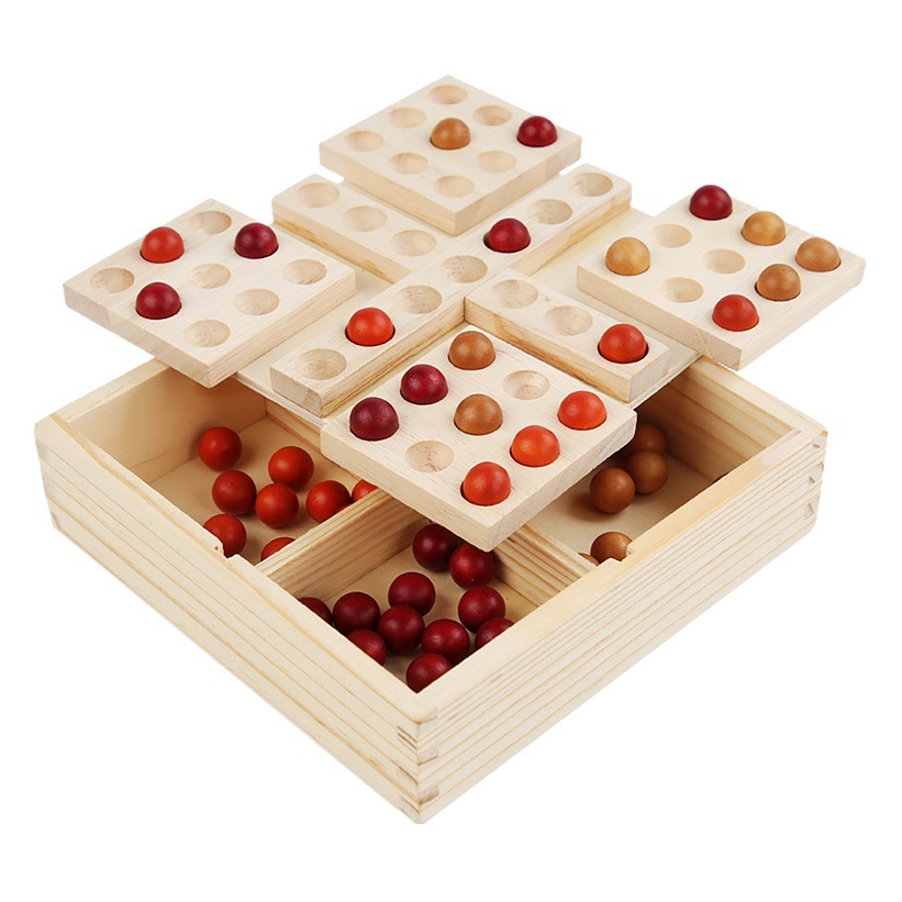 Estudiante DE LOS NIÑOS rotación gobang dos personas batalla de tres personas jardín de infantes juego de escritorio interactivo entre padres e hijos juguetes educativos