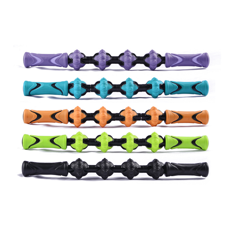 Nuevo rodillo de palo de diente de lobo músculo relajante dispositivo fascial palo pierna que adelgaza artefacto Langya Stick Roller masaje palo