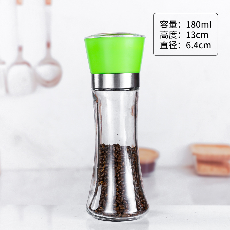 胡椒研磨器碾碎器手动胡椒粉研磨器调料瓶研磨瓶厨房花椒黑胡椒粒|undefined