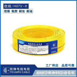 欧标电子线H07V-K  单芯多平方软线CE认证 VDE认证 裸铜PVC电子线