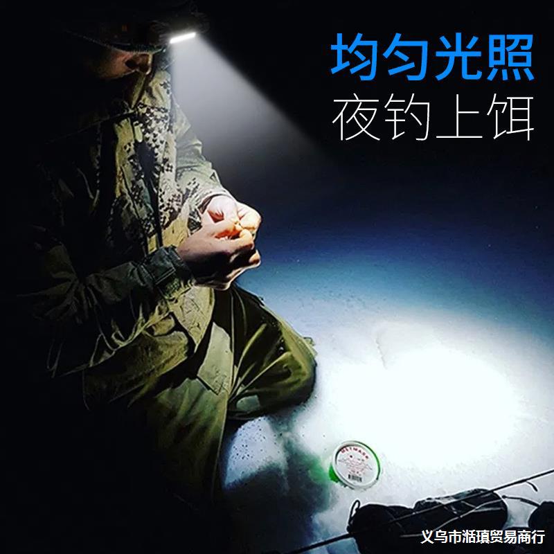 Fuente de luz doble transfronteriza fuerte luz recargable faro al aire libre led noche pesca faro iluminación del hogar al aire libre faro de emergencia