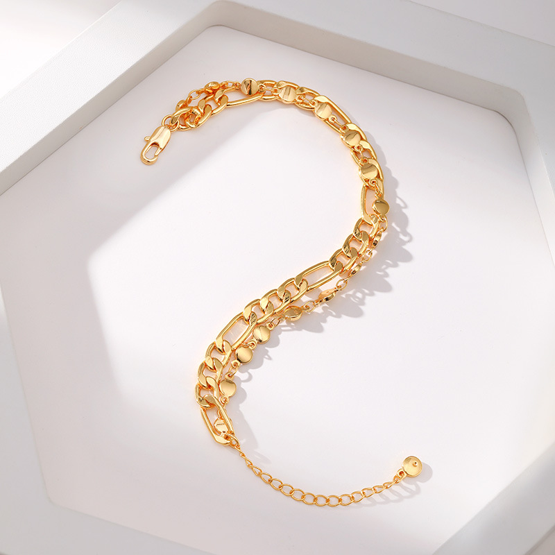 Retro Round Copper Bracelets 1 Piece