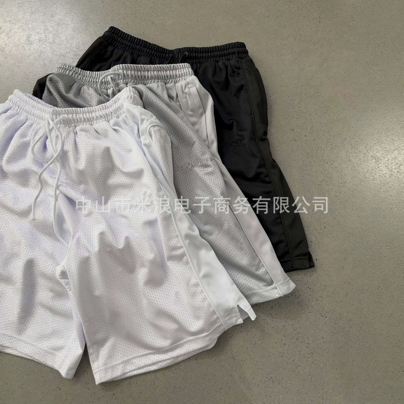 American-style design, niche trendy loose-fitting sports style, breathable printed niche casual shorts for both men and women