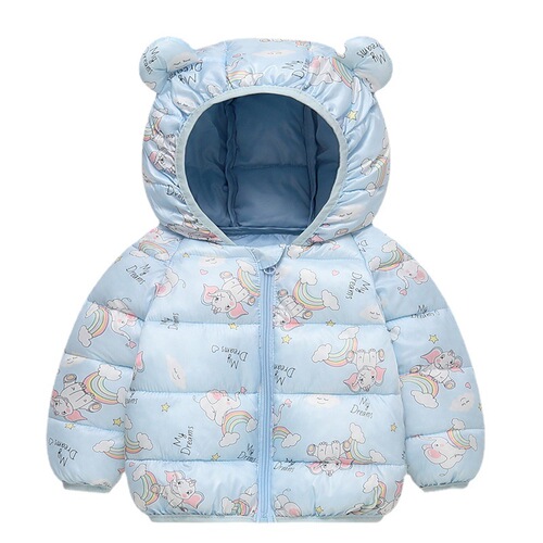 Amazon Children's Clothing  Autumn and Winter New Cartoon Children's Down Padded Jackets for Small and Medium-sized Children's Padded Jackets for Boys and Girls