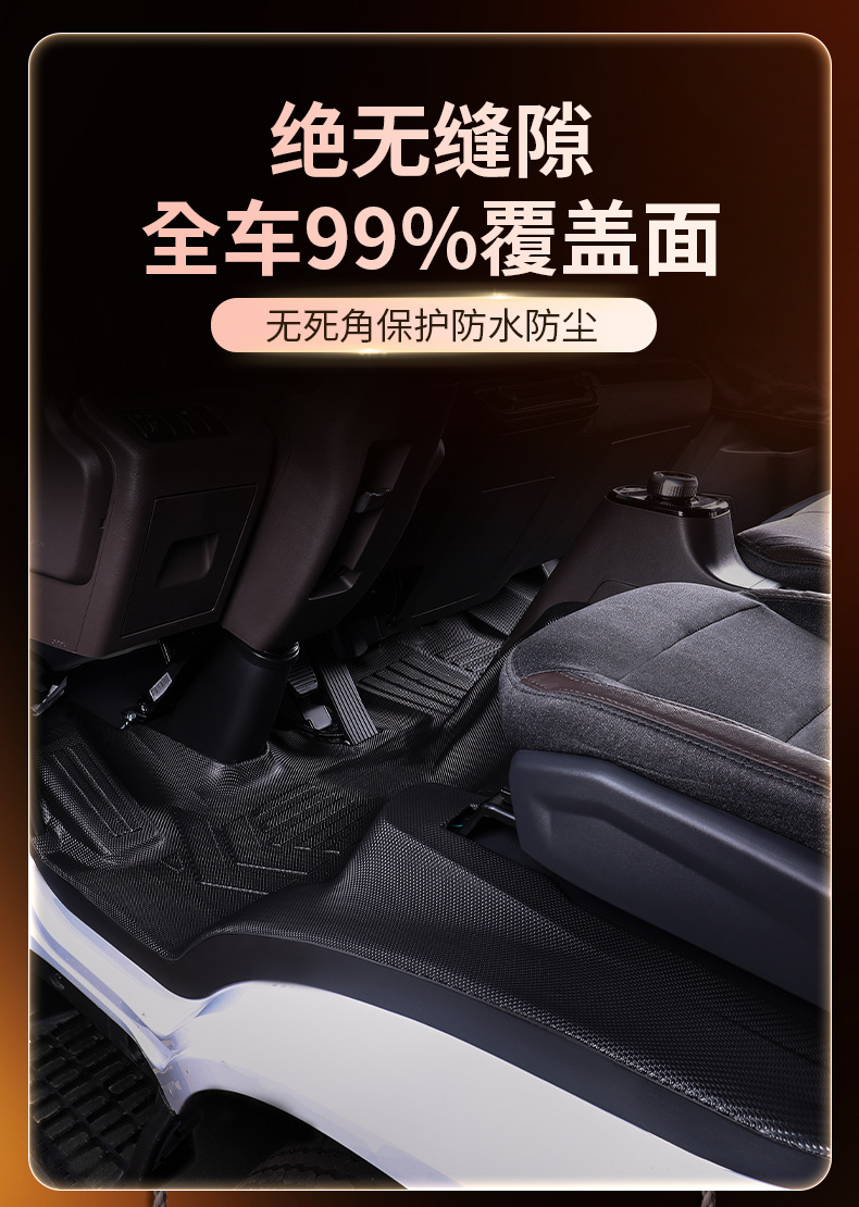 Suitable for Remote-Controlled Xingzhi H8E, Full-Coverage, Specialized Remote-Controlled New Energy Vehicle Waterproof and Wear-Resistant Tpe Truck Floor Mats