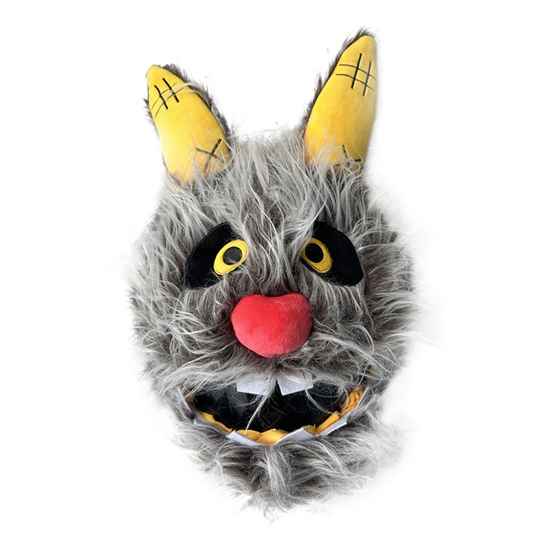 Funda de Casco de Peluche con Diseño de Conejo, para Motocicleta, Cálida, Cortavientos, Cubre Todo el Rostro, Accesorio de Moda para Motociclistas