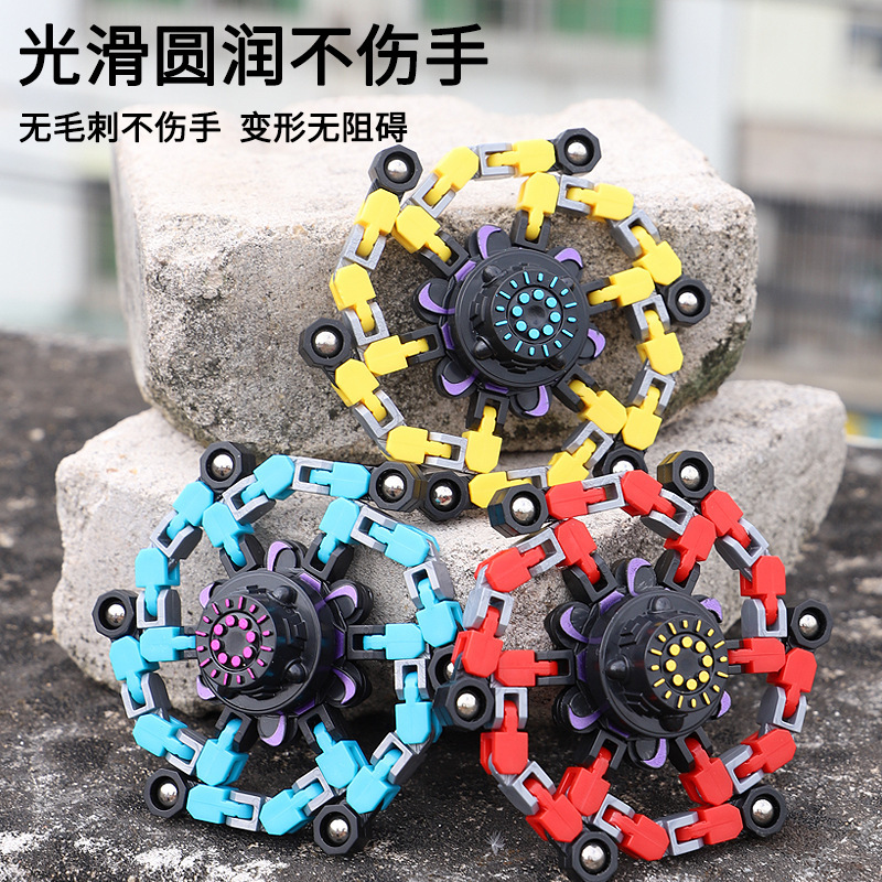 Internet celebridad mismo estilo deformación yema del dedo deformación giroscopio mecánico robot juguete de los niños descompresión artefacto ocio creativo