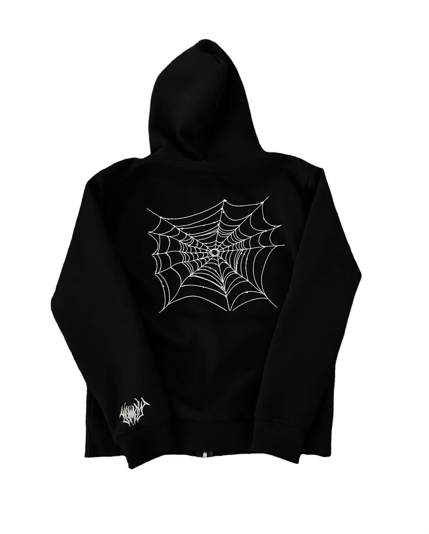 Five-pointed Star Spider Web Hoodie For Couples Oversized Sweater_voghion.com