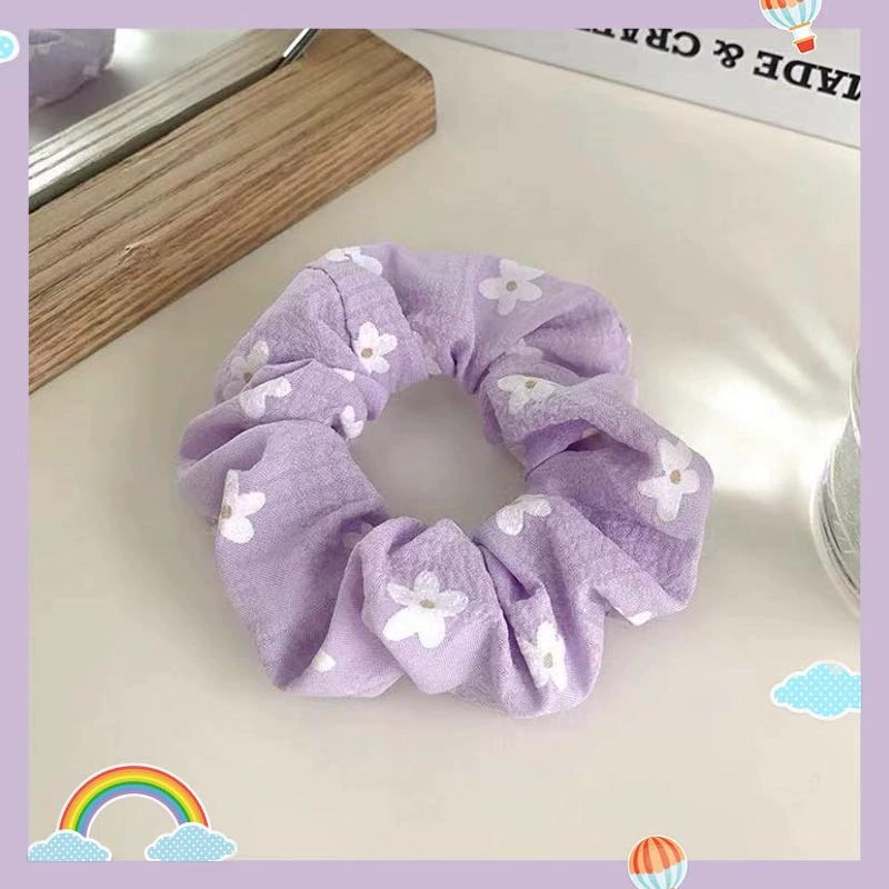Резинка для волос (фиолетовая) от Purple, корейский стиль, широкий цветовой диапазон, мягкий материал из нескольких тканей