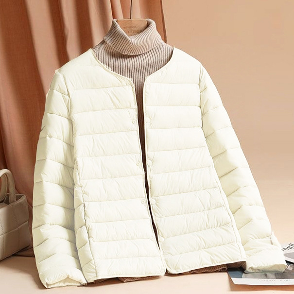 2026 Autumn/Winter Lightweight Cotton Jacket for Women, Short Versatile Inner Layer, Warm Inner Liner, Round Neck, Slim Fit Cotton Coat 2026 Autumn/Winter Lightweight Cotton Jacket for Women, Short Versatile Inner Layer, Warm Inner Liner, Round Neck, Slim Fit Cotton Coat
