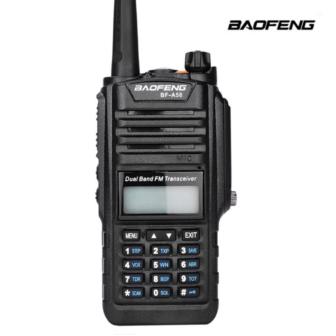 Baofeng/baofeng BF-A58 walkie-talkie 67 grado impermeable a prueba de polvo T51 doble sección con pantalla grande pantalla prensa