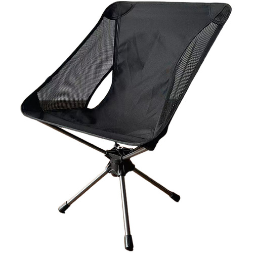 【Dropshipping】Folding Swivel Chair Aluminum Outdoor Folding Chair Camping Swivel Chair Portable Folding Stool
