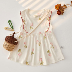 Little Girls' Dress Baby Summer Dress Princess Skirt Baby Strap Sheer Dress Girl Clothes Instagram Children's Clothing Children's Skirt