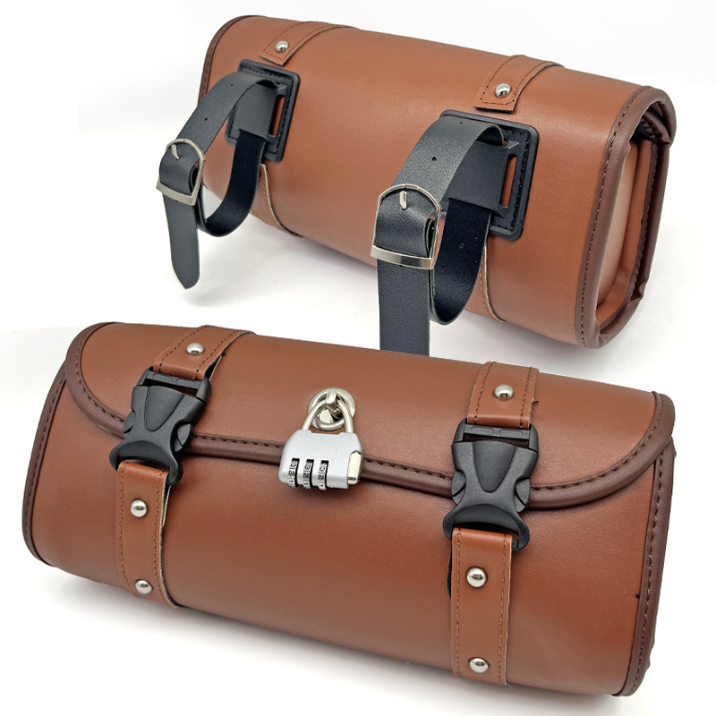 Motorcycle, Scooter, Electric Vehicle, Bicycle, Leather Front and Rear Bags, Side Bags, Rider's Electric Vehicle