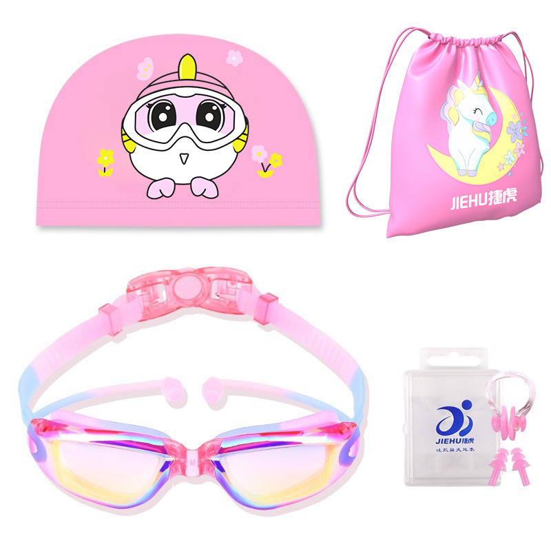 Fuchsia polyurethane bag, diving, unicorn