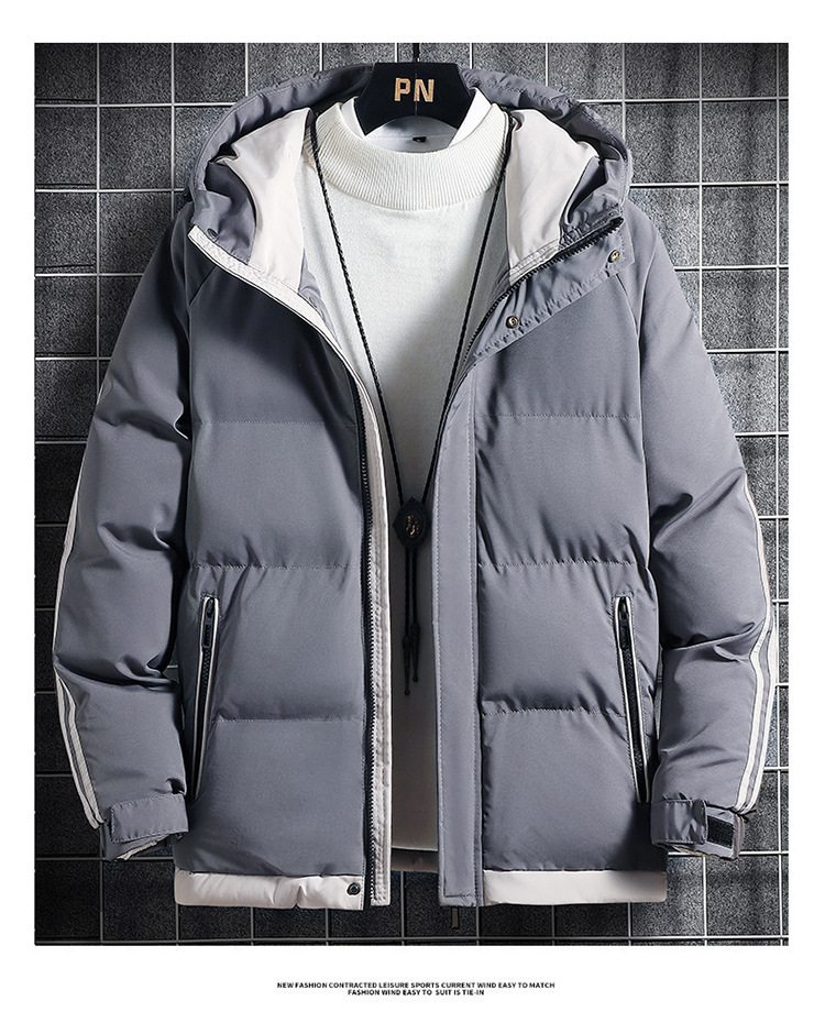 Men's Puffer Jacket - Warm Cotton Winter Coat For Men_voghion.com