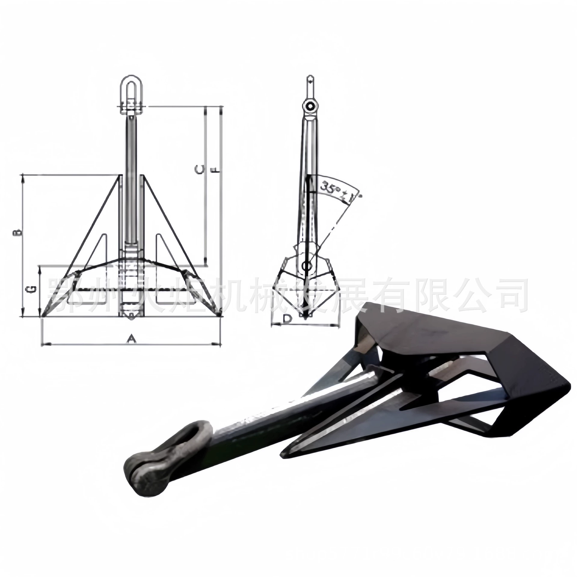 Якорь Delta для глубоководных судов, оптовая продажа, ветро- и волноустойчивый, устойчивый к разрывам, из кованой стали, прямые поставки от производителя, глубоководный якорь.