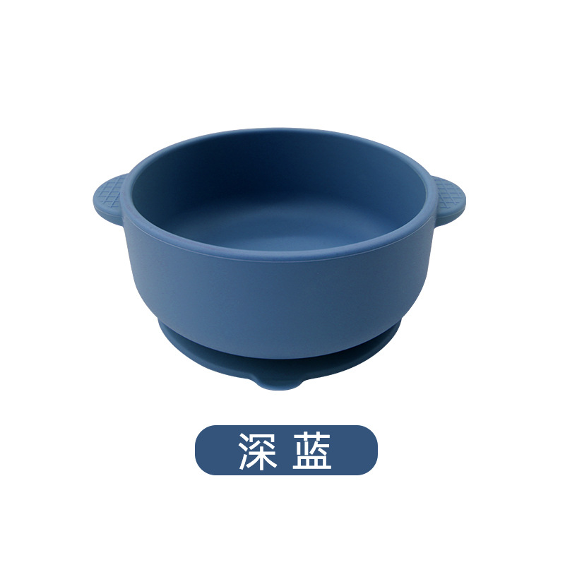 Tazón para orejas de silicona de grado alimenticio para bebés Tazón para orejas de cinturón antideslizante de color sólido para niños Tazón para orejas con ventosa