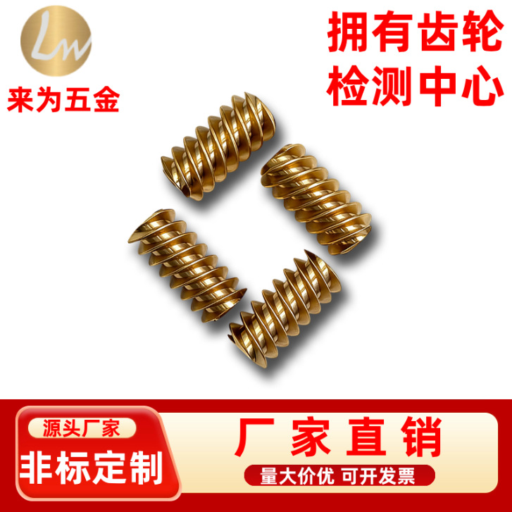 非标定制 0.3模 0.4模 0.5模精密黄铜涡轮蜗杆减速机配件快速打样