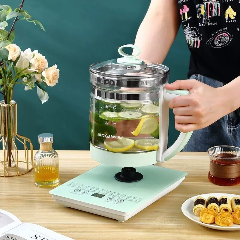 威力 Health pot multifunctional 1.8L чайник для заваривания и декоации полностью автоматический стеклянный высокотемпературостойкий ароматизированный чайник для ухода за здоровьем