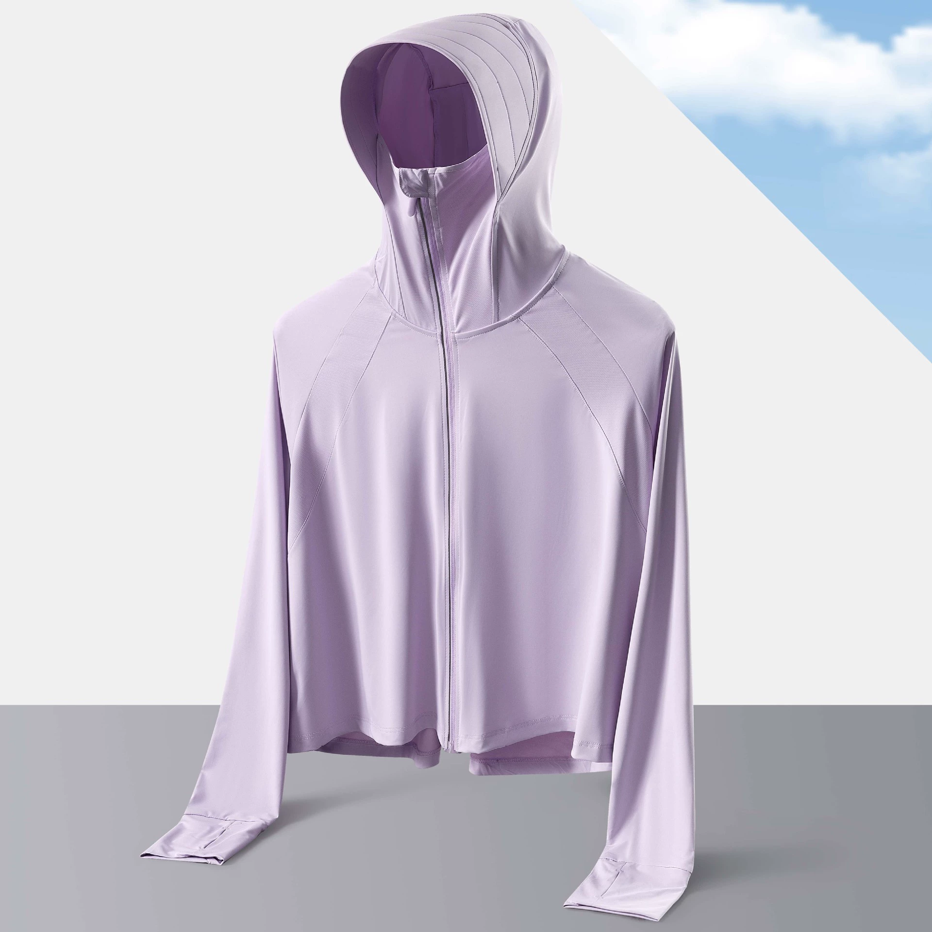 Женская одежда для защиты от солнца UPF50+ из тонкого ледяного шелка, защита от ультрафиолета, дышащая, быстросохнущая, свободная куртка-накидка.