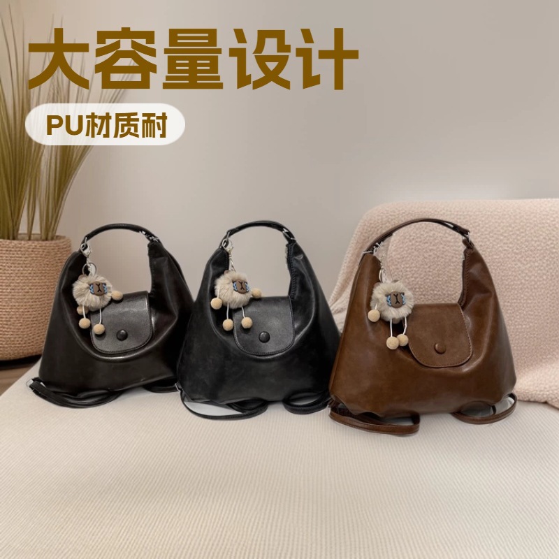 Wholesale Multifunctional Large-Capacity Bags for Women 2026 Autumn and Winter New Commuter Design Backpacks Textured Tote Bags