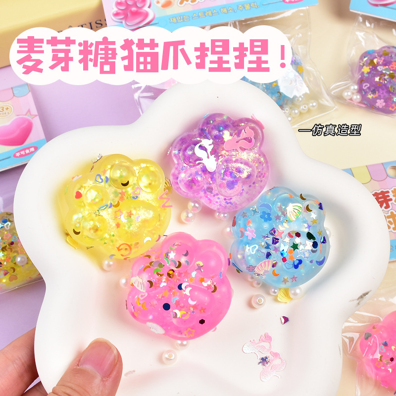 Xiaohong con estrellas descompresivas pellizcadas de color de caramelo para niños estrella de pentaco descompresivas malta rebote lento juguetes de ventilación