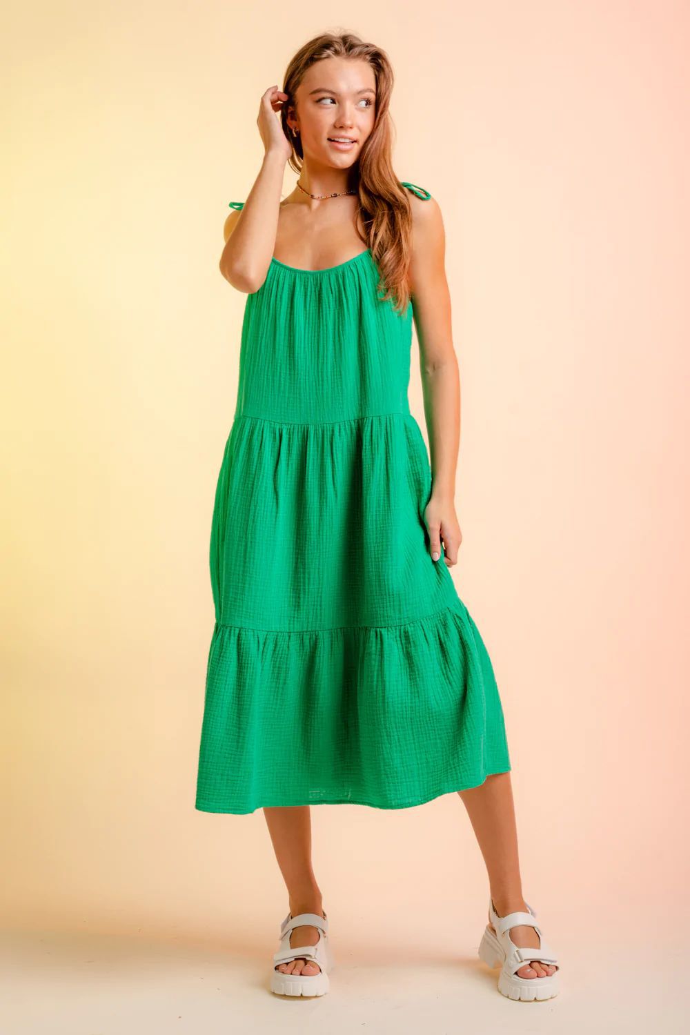 Venta Al Por Mayor Mujeres Estilo Simple Color Sólido Fiesta A Diario Correa Sin Mangas Vestido De Tirantes display picture 23