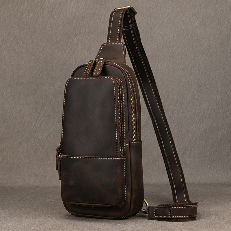 Bauletto in pelle di cavallo pazzo per uomo casual, borsa a tracolla semplice in pelle di mucca con croce diagonale, borsa da viaggio all'aperto_voghion.com