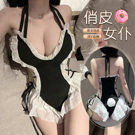 SM情趣内衣纯欲大码兔女郎制服诱惑性感睡衣女生啪啪户外免脱套装