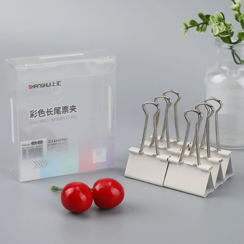 KO6M color student Mo folder long tail clip 58 boxed 71 metal Randy folder business office bill clip