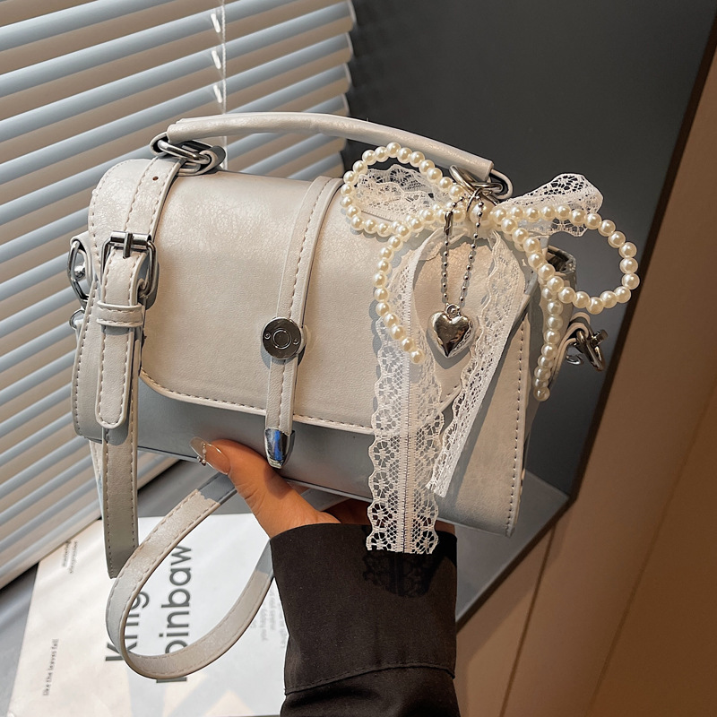Borsa a tracolla quadrata retro borsa donna versatile elegante_voghion.com