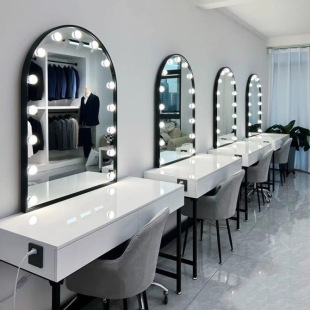 Wedding Photo Studio, Beauty Salon, Nail Salon, Makeup Table, Makeup Artist Photography Studio, Special Makeup Mirror Table with Light