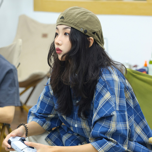 Japanese-style backwards baseball cap for women, unisex summer versatile artist hat, retro forward cap for men, newsboy hat, spring style for women, fashionable