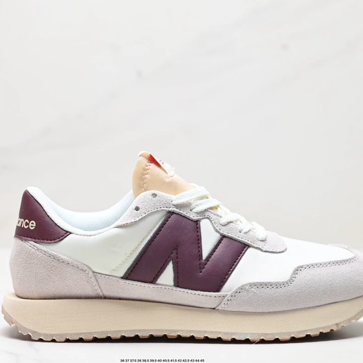 2024 Putian обувь чистая оригинальная версия NB237 Yuanzu серое вино красная классическая беговая обувь для мужчин и женщин