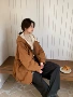简梦连帽宽松冬季棉衣